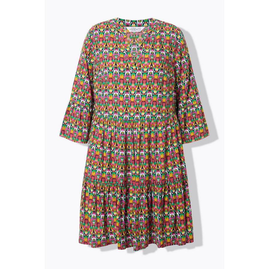 Studio Untold Robe Imprimé All-Over Manches 3/4 Volants  