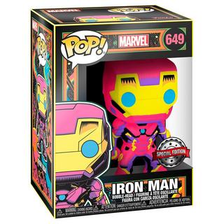 Funko  Figura POP Marvel Iron Man Luce Nera Esclusiva 