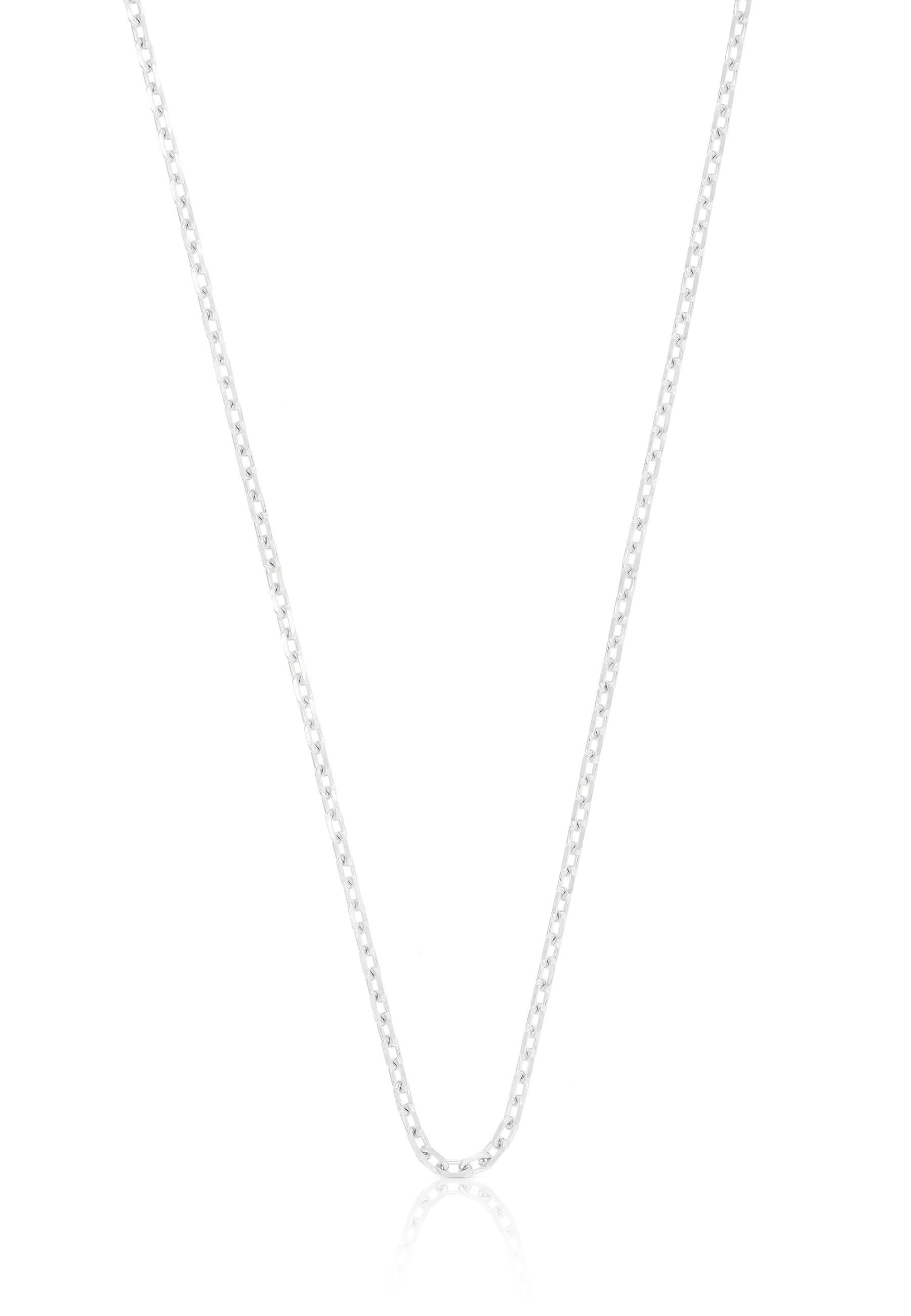 MUAU Schmuck  Collier forçat or blanc 750, 1,8mm, 42cm 