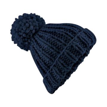 OversizedStrickmütze mit Bommel