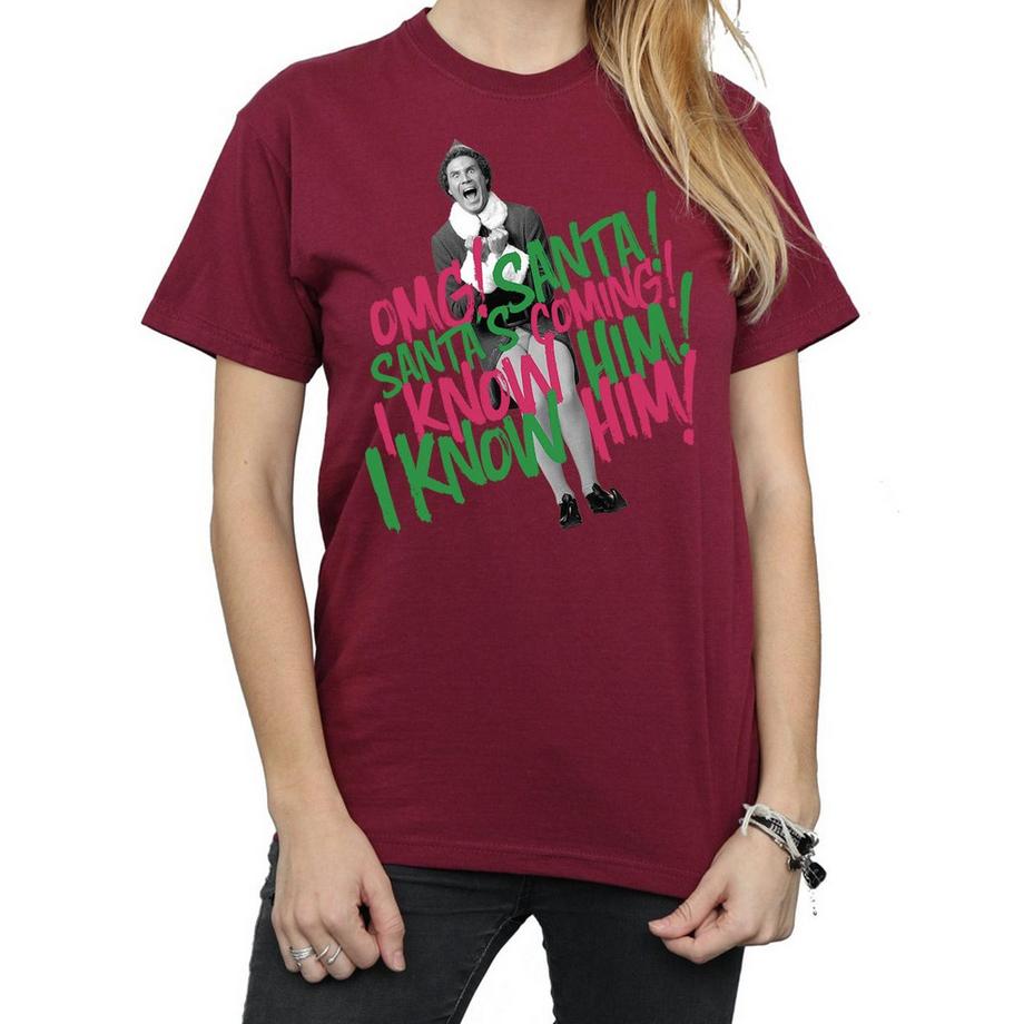 Elf Santa's Coming T-Shirt Imprimé  