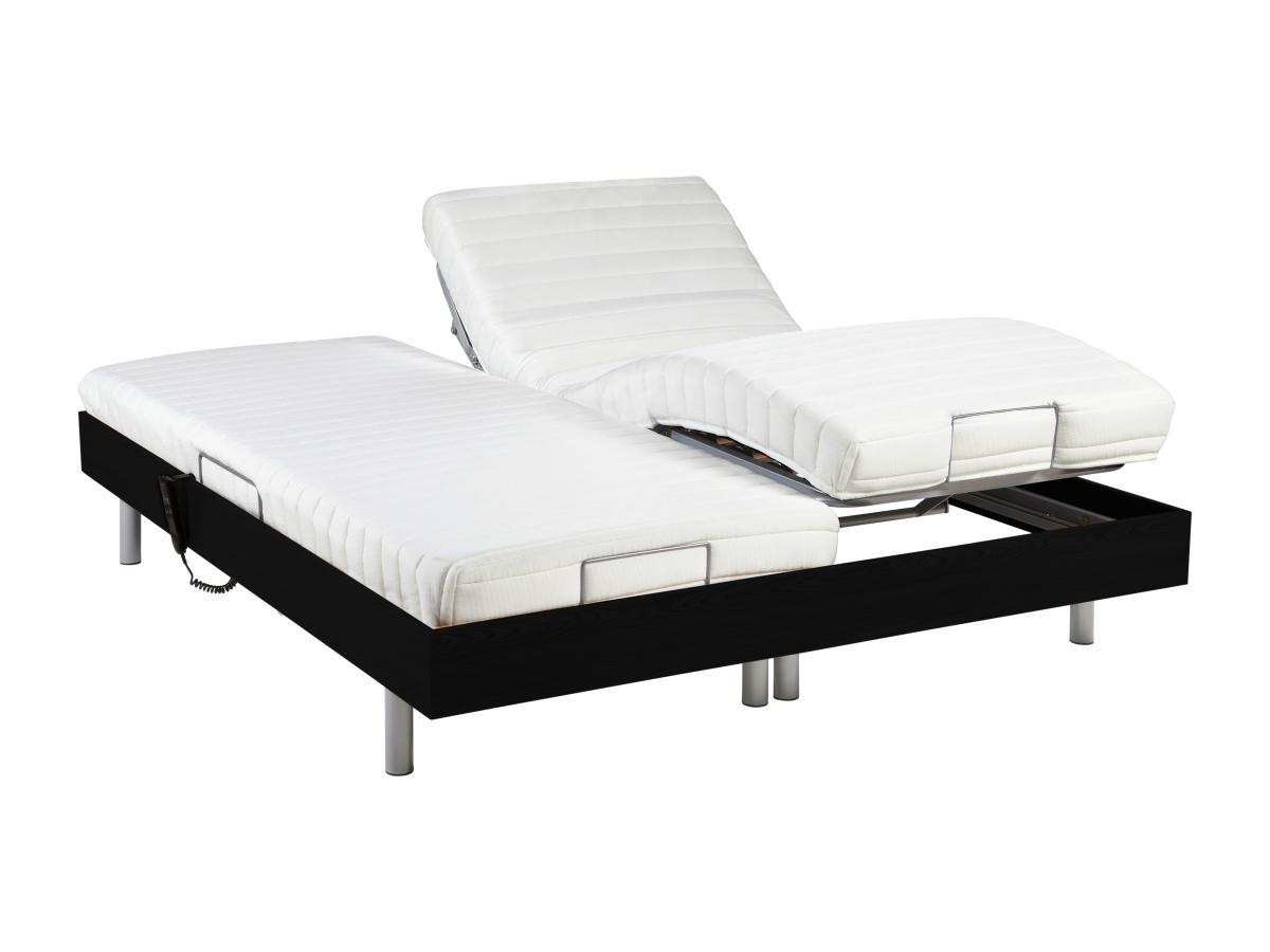 DREAMEA Lit électrique relaxation tout plots matelas latex CASSIOPEE III de DREAMEA moteurs OKIN 2  