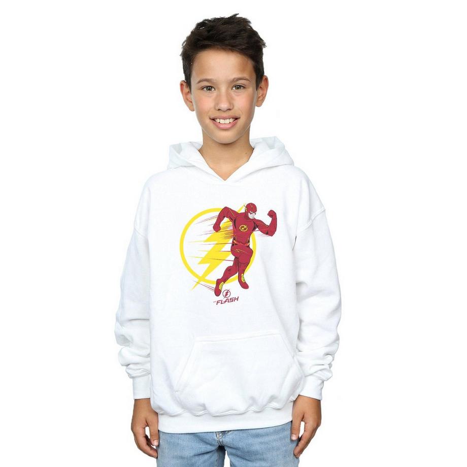 DC COMICS  Felpa Con Cappuccio Flash Emblema 