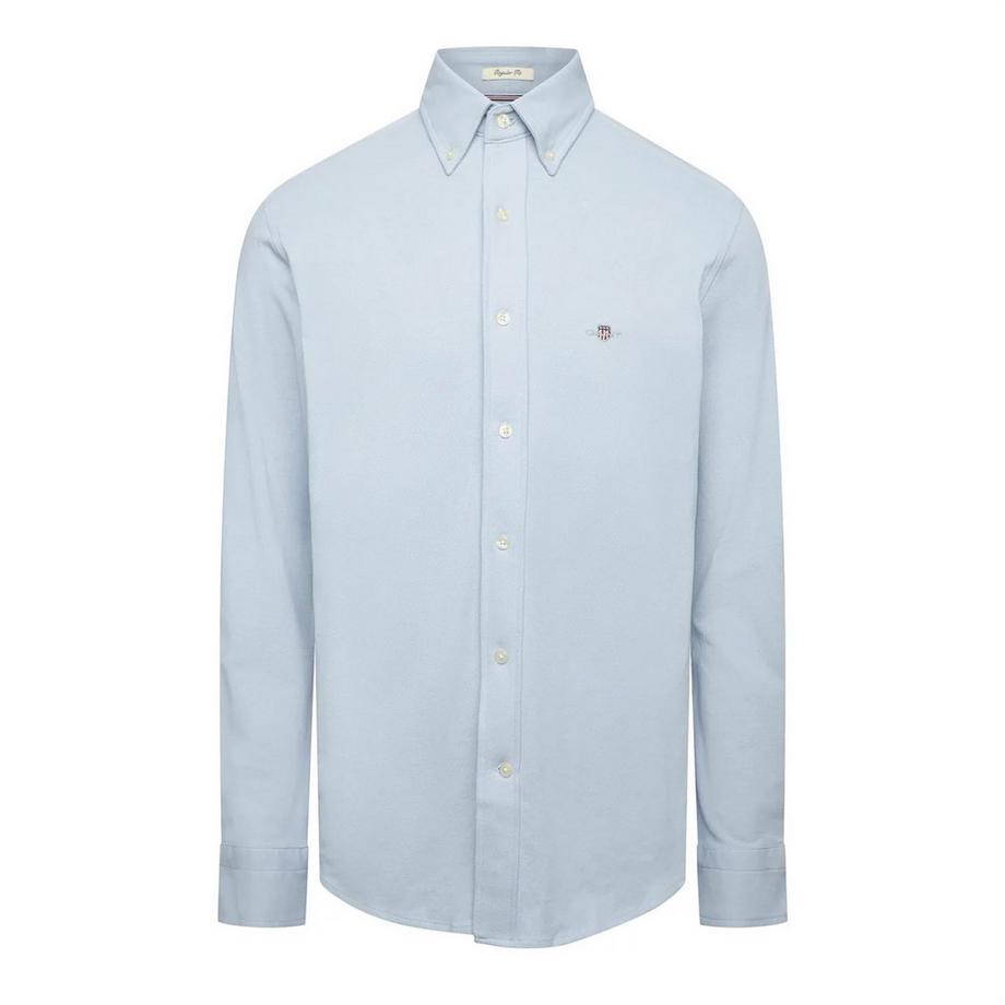 Camicia Regolare Piqué Manica Lunga
