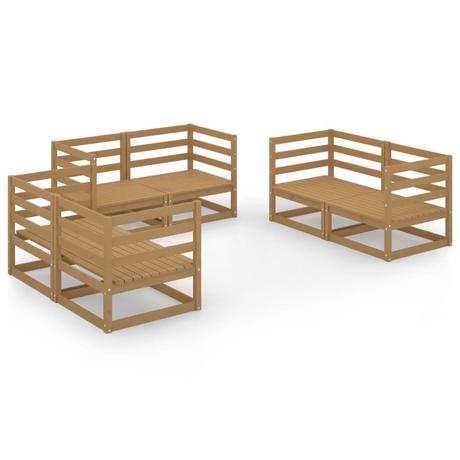 VidaXL Ensemble de meubles de jardin bois de pin  