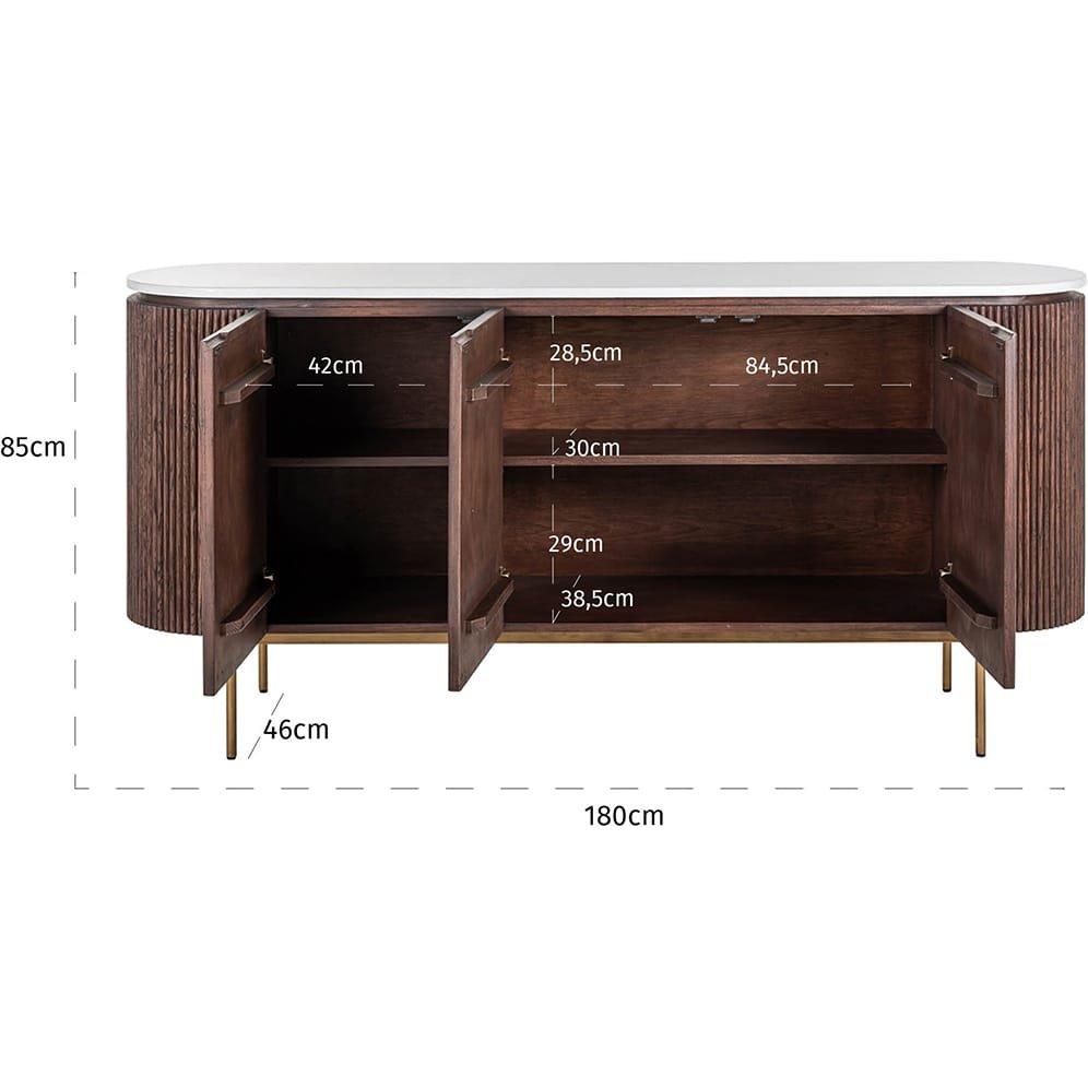 mutoni Sideboard Barkley gold 180  