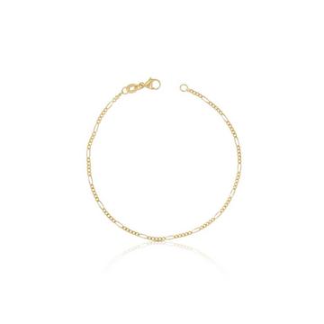 Bracelet Figaro Gelbgold 750, 19cm, 1.8mm