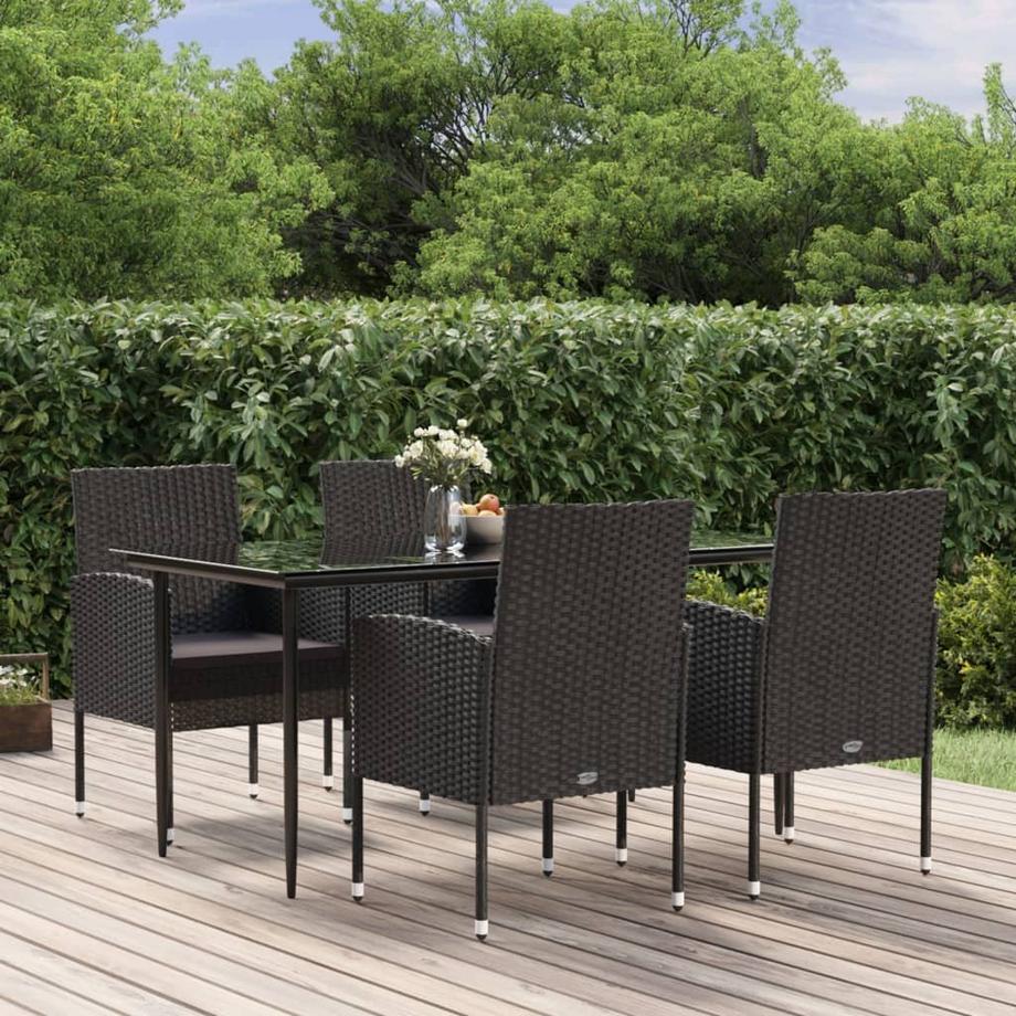 VidaXL set da pranzo da giardino Polirattan  