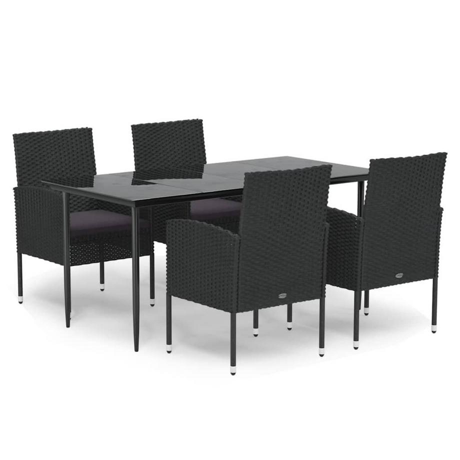 set da pranzo da giardino Polirattan