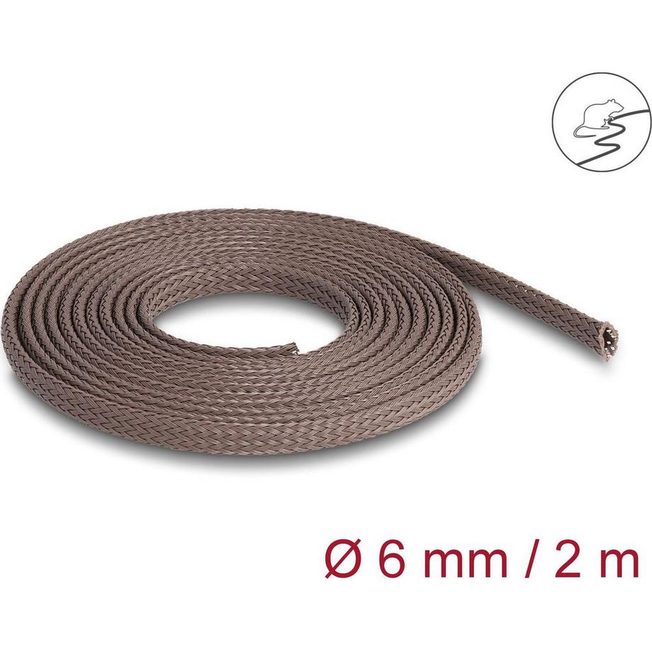 DeLock  Geflechtschlauch nagerfest 