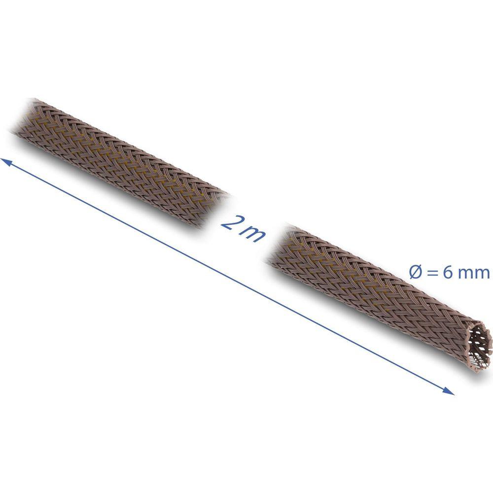 DeLock  Geflechtschlauch nagerfest 