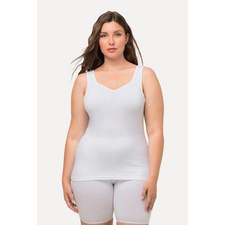 Ulla Popken  Maillot de corps en jersey de coton, col V 