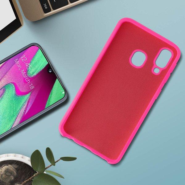 Avizar  Coque Soft Touch Galaxy A40 Rose 