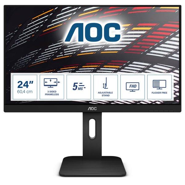 AOC  P1 24P1 écran plat de PC 60,5 cm (23.8") 1920 x 1080 pixels Full HD LED Noir 