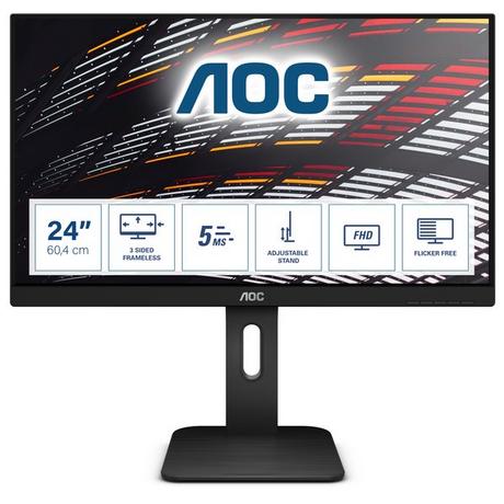 AOC  P1 24P1 écran plat de PC 60,5 cm (23.8") 1920 x 1080 pixels Full HD LED Noir 