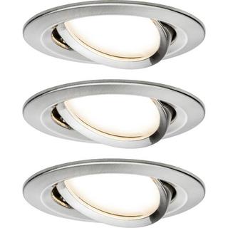 Paulmann SET EBL Nova plus ZB coin dim RD LED 3x6W 230V 51mm fer zingué/alu  