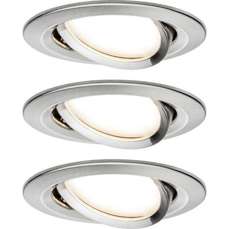 Paulmann EBL Set Nova Plus ZB Coin dim rd schw LED 3x6W 230V 51mm Eisen geb/Alu Zink  