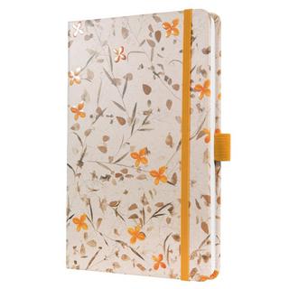 Sigel Notizbuch Jolie - Bloom Yellow - liniert - ca. A5 - beige, gelb - Hardcover - FSC-zertifiziert  