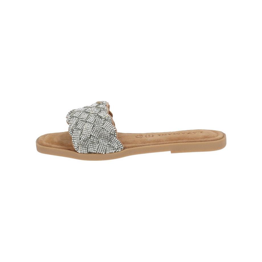 Lazamani Ciabatte 33754 Rhinestone Slides  