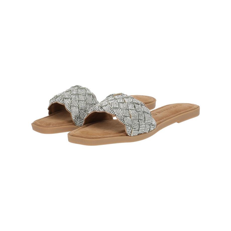 Lazamani Ciabatte 33754 Rhinestone Slides  