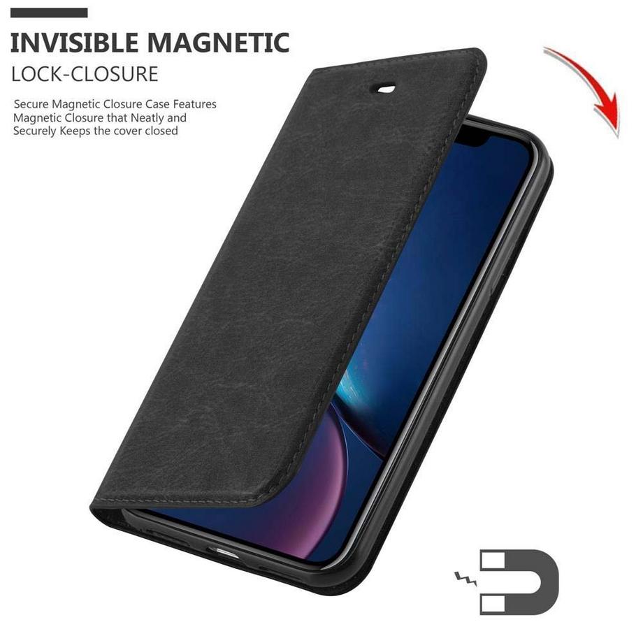 Cadorabo  Cadorabo Hülle kompatibel mit Apple iPhone XR - Schutzhülle mit Magnetverschluss, Standfunktion und Kartenfach 