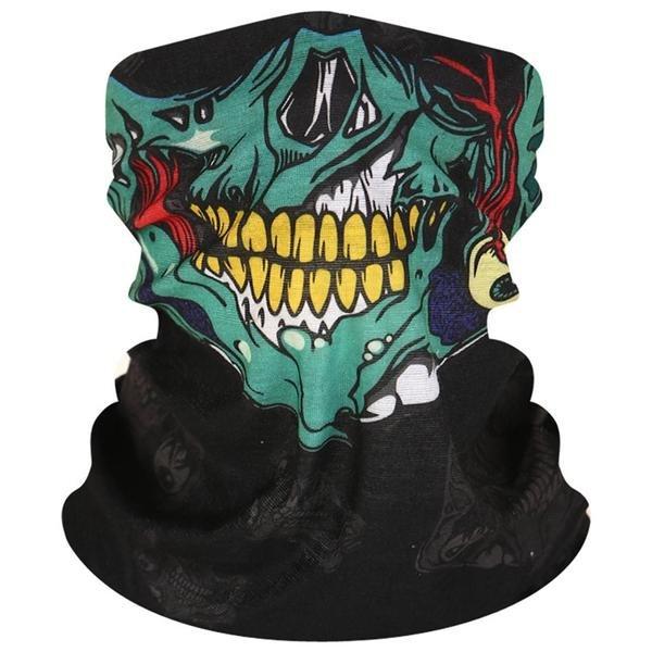 B2X  Multicolor Skeleton Mask / Schal / Schal | Halloween - Skelett 