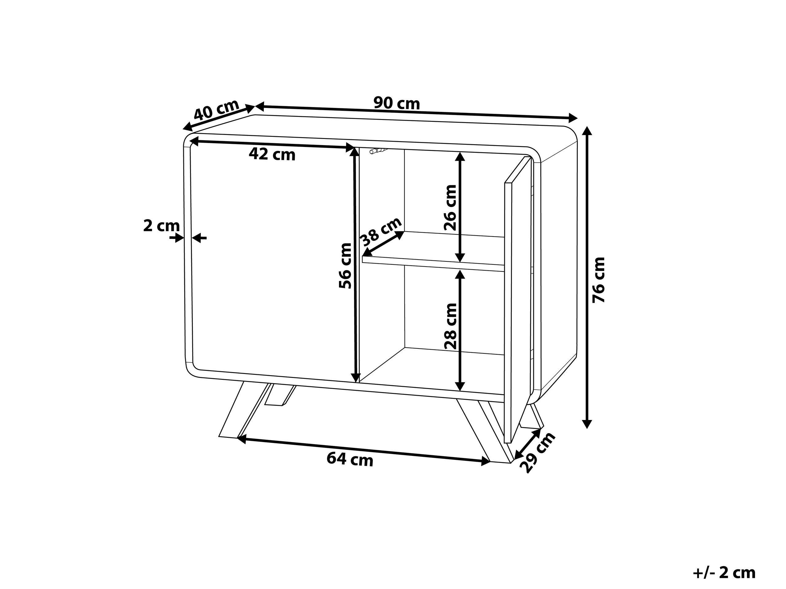 Beliani Commode en MDF Moderne MILO  