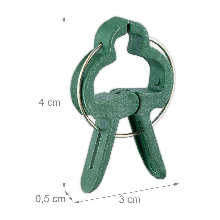 Northix Kleine Pflanzenclips im 120er Set  