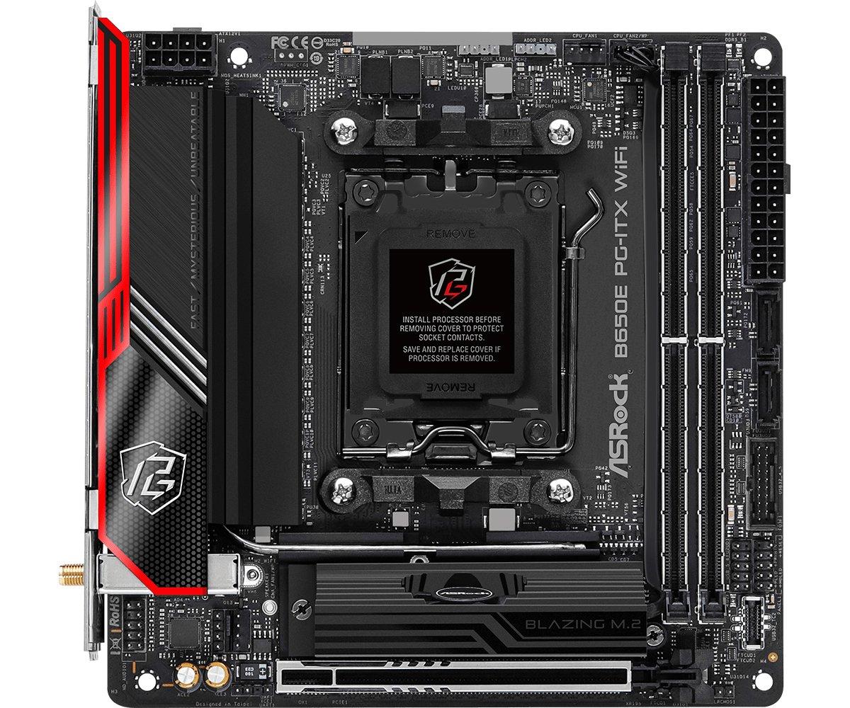 ASRock  B650E PG-ITX WiFi AMD B650 Buchse AM5 mini ITX 