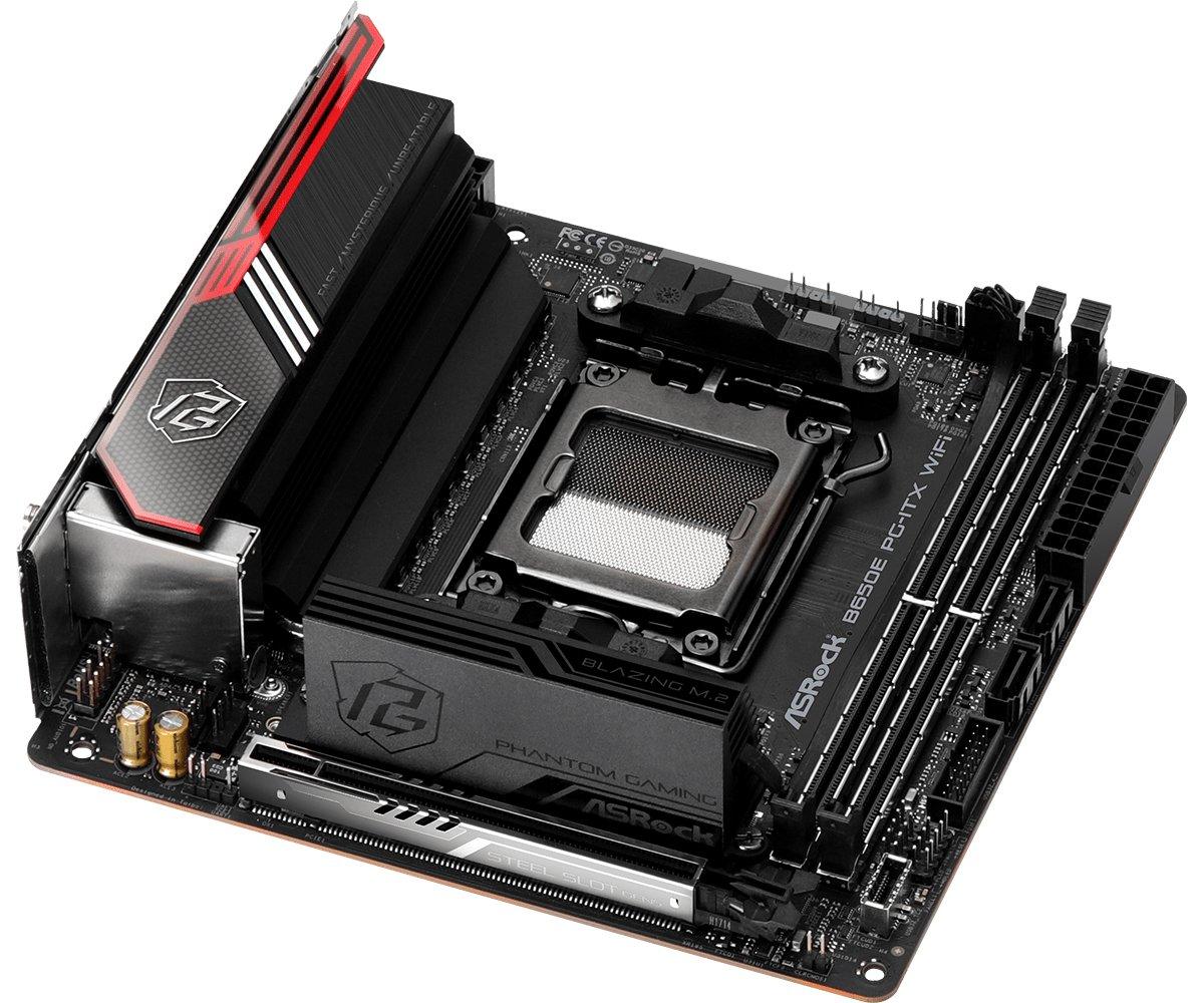 ASRock  B650E PG-ITX WiFi AMD B650 Emplacement AM5 mini ITX 