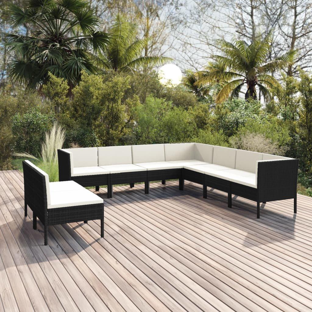 VidaXL Garten-sofagarnitur poly-rattan  