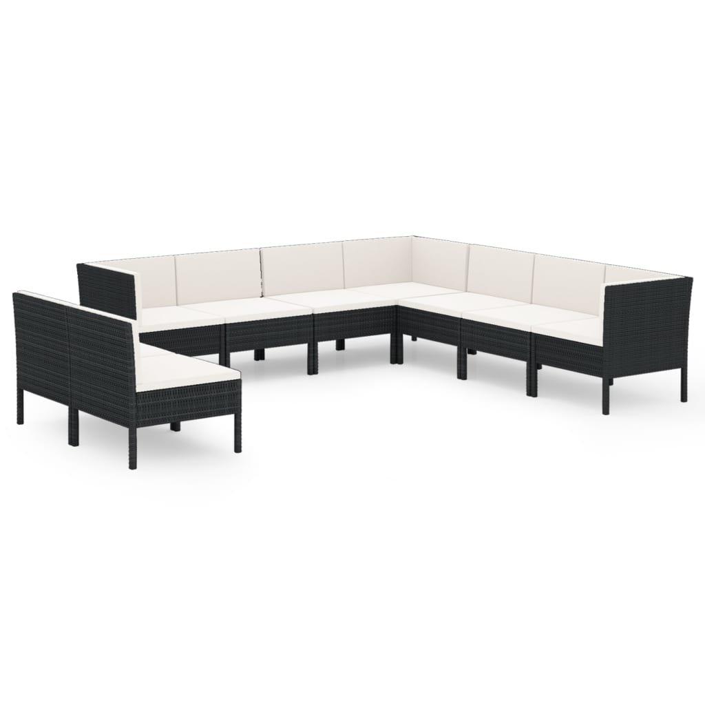 VidaXL Garten-sofagarnitur poly-rattan  