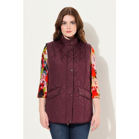 Ulla Popken Steppweste Wasserabweisend Fasanen Futter Ärmellos  