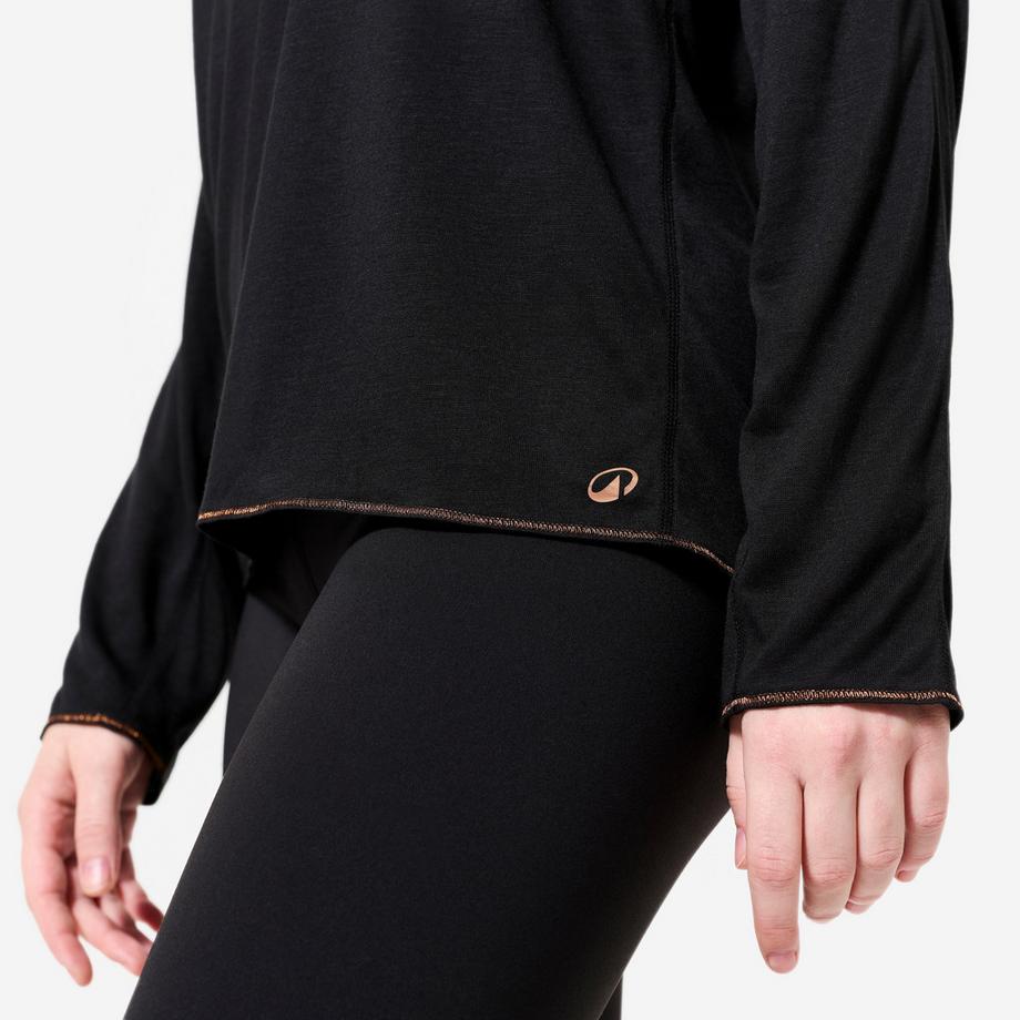 DOMYOS  T-shirt da ballo donna modern jazz dance maniche lunghe 