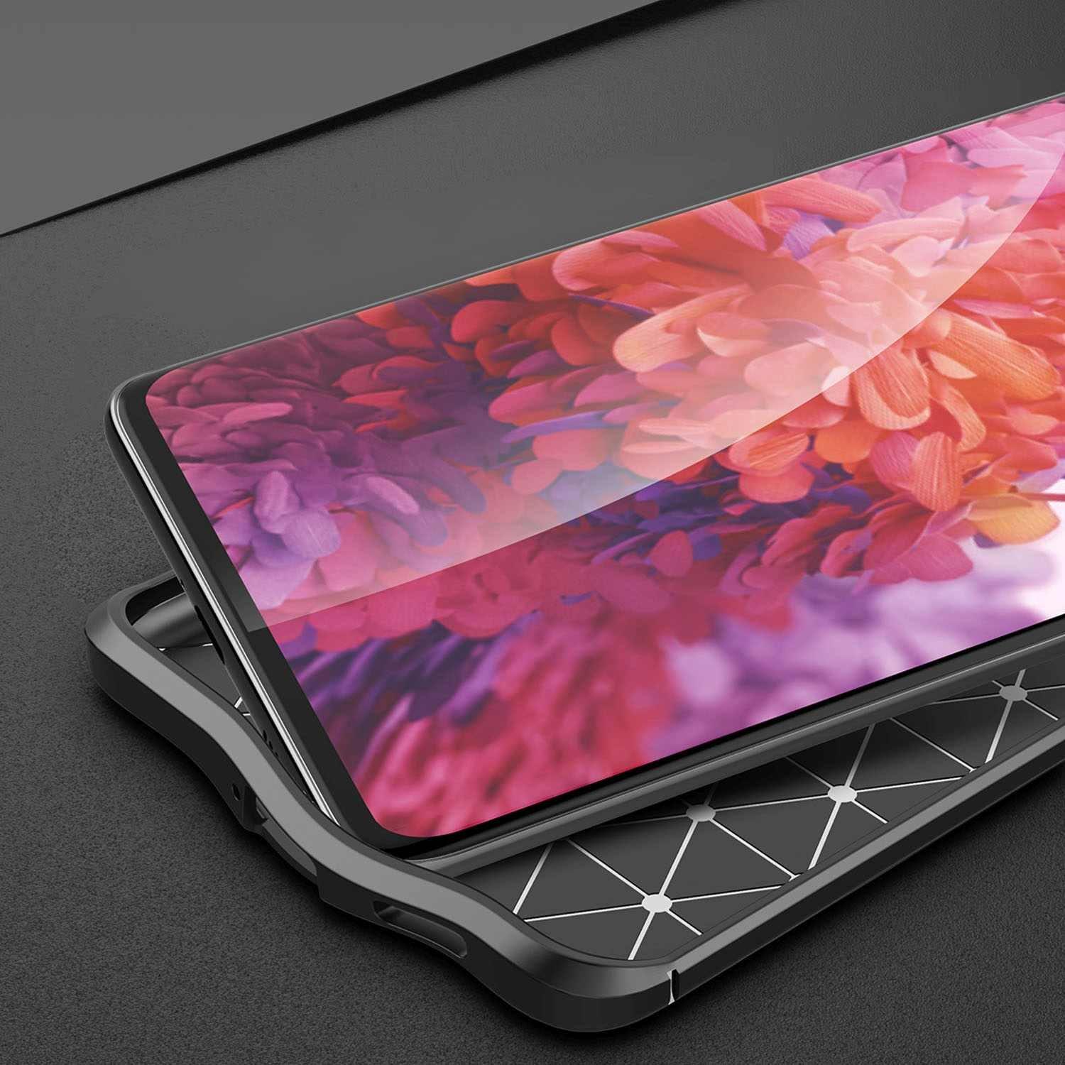 Cadorabo  Hülle für Samsung Galaxy S21 ULTRA TPU Silikon mit Kunstleder-Applikation 