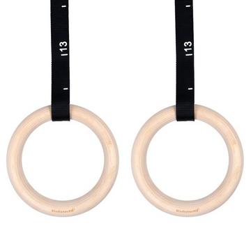 Gymnastikringe - Crosstraining aus Holz Ø 32mm + verstellbare Gurte GladiatorFit