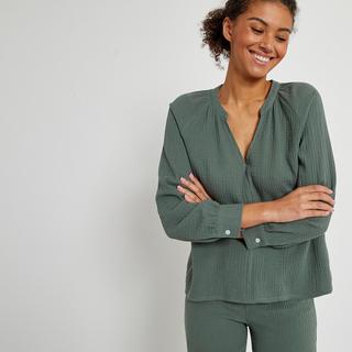 La Redoute Collections  Pyjama aus doppelt gearbeitetem Baumwollmusselin 