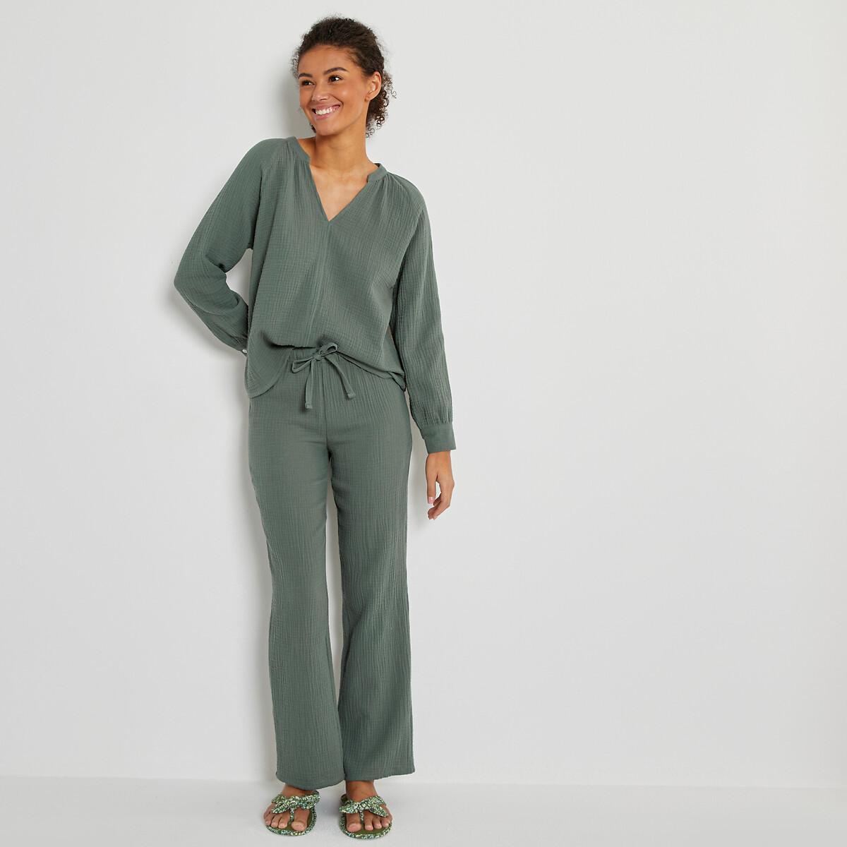 La Redoute Collections  Pyjama aus doppelt gearbeitetem Baumwollmusselin 