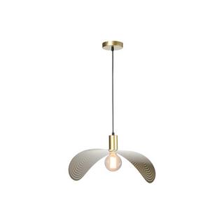 Vente-unique Suspension courbée design en métal - L. 60 x P. 41 cm - Doré - LUCENA  