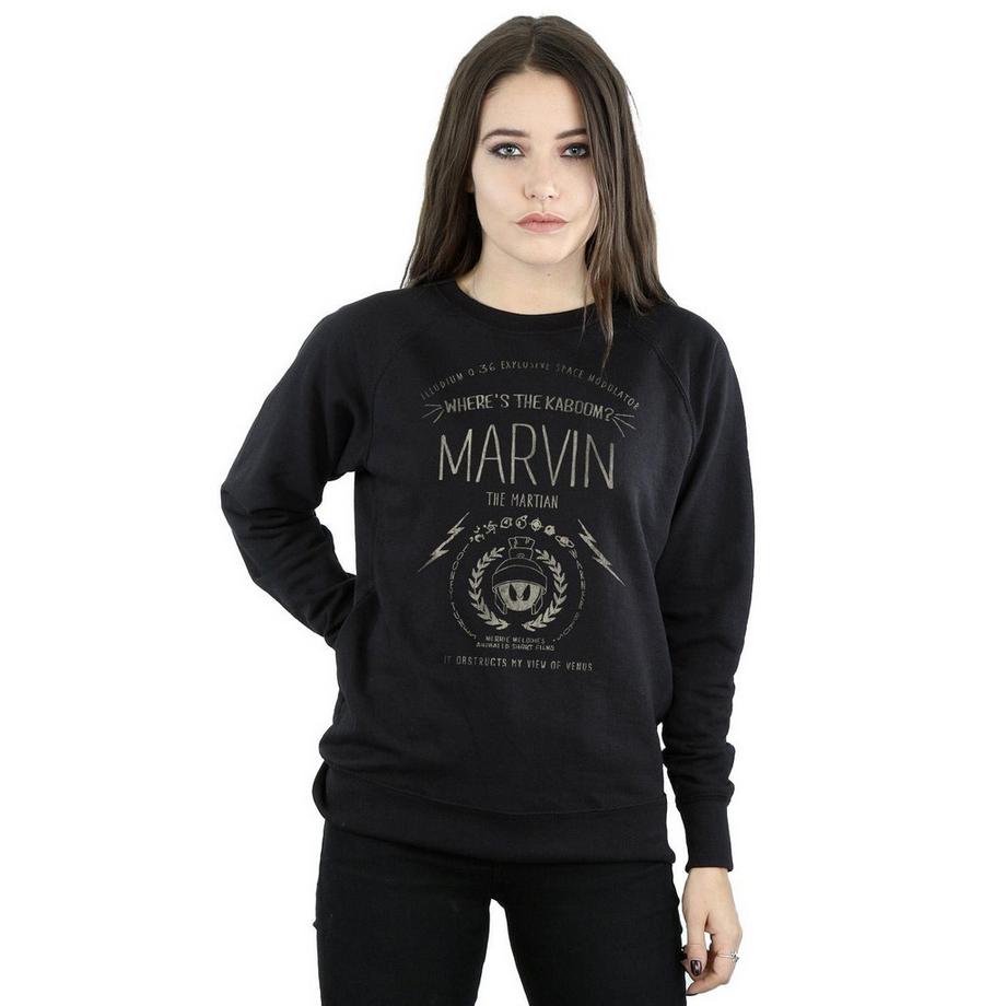 LOONEY TUNES Where's The Kaboom Marvin The Martian Sweatshirt  