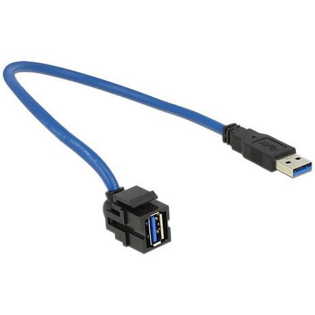 DeLock  86375 USB Kabel 0,5 m USB 3.2 Gen 1 (3.1 Gen 1) USB A Blau 