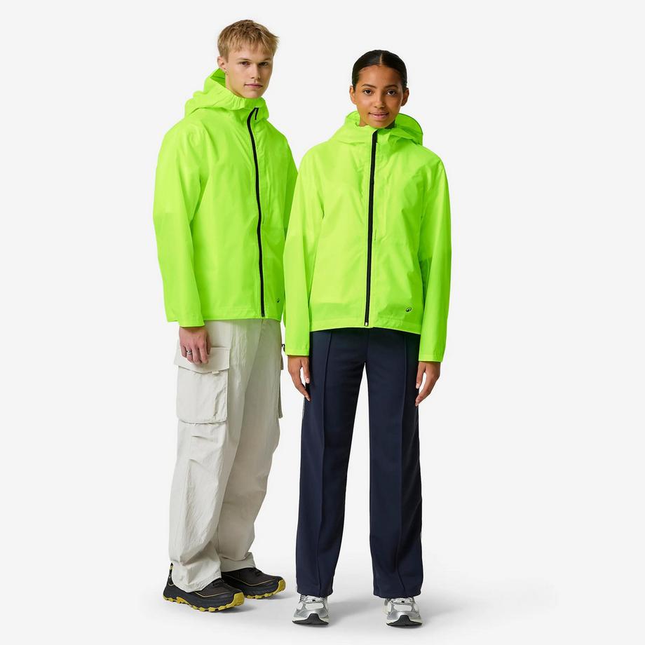 BTWIN  Velo-Regenjacke Sichtbarkeit Tag 120 Unisex, neongelb 