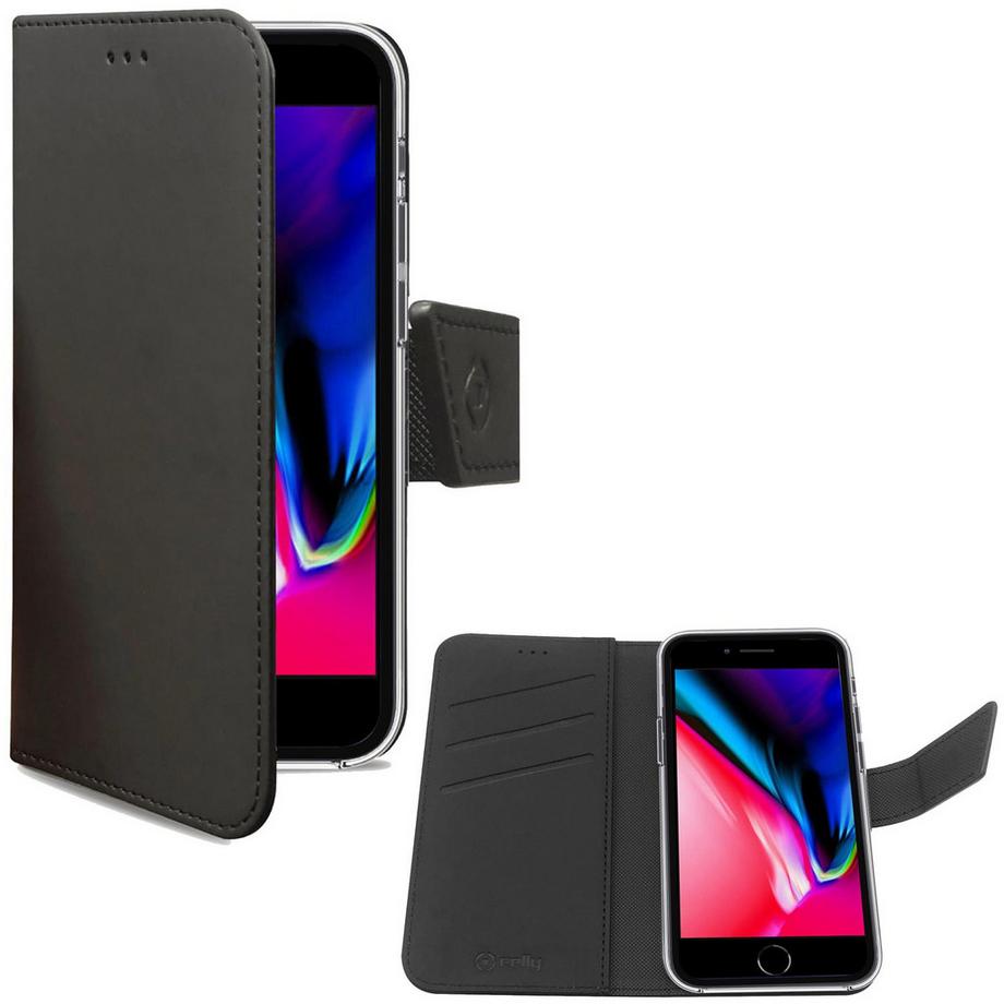 Brieftaschenhülle iPhone 7/8/SE 2020/SE 2022 Schwarz
