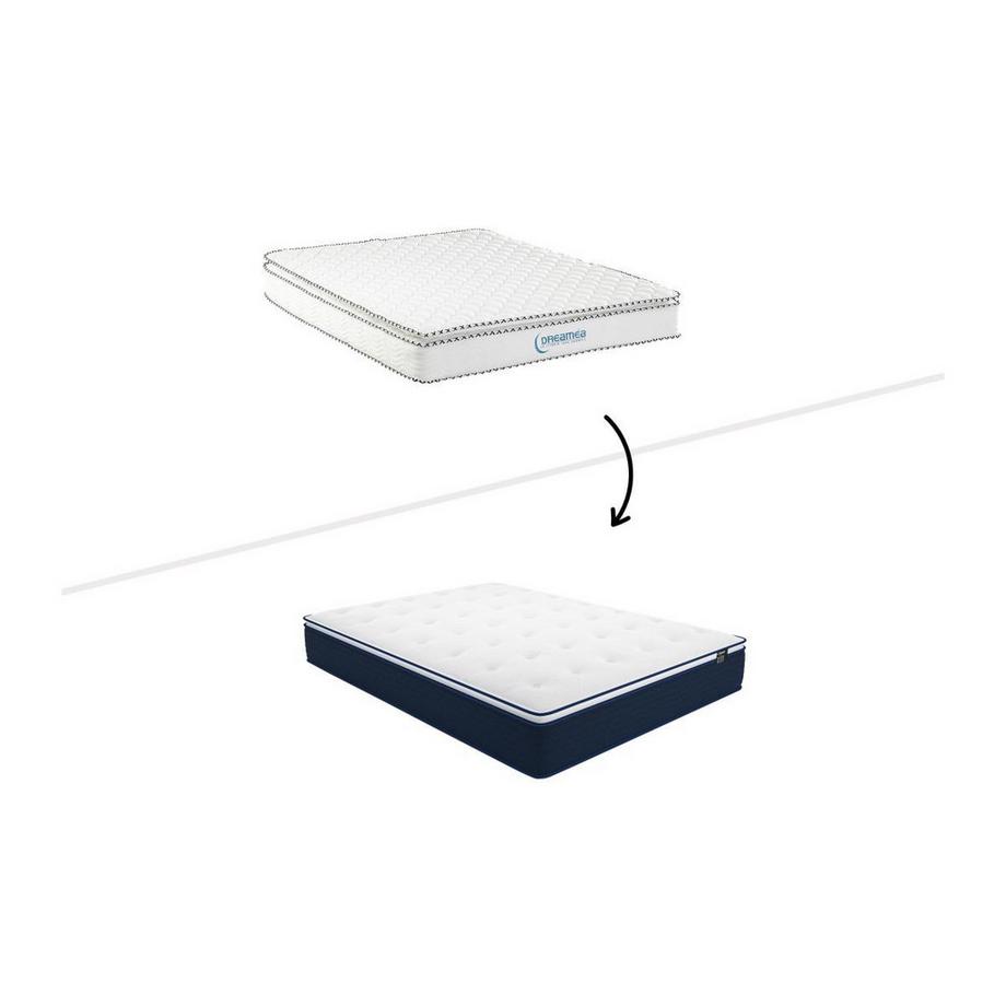 DREAMEA Ensemble sommier + matelas ressorts ensachés surmatelas intégré ALTIER de DREAMEA  