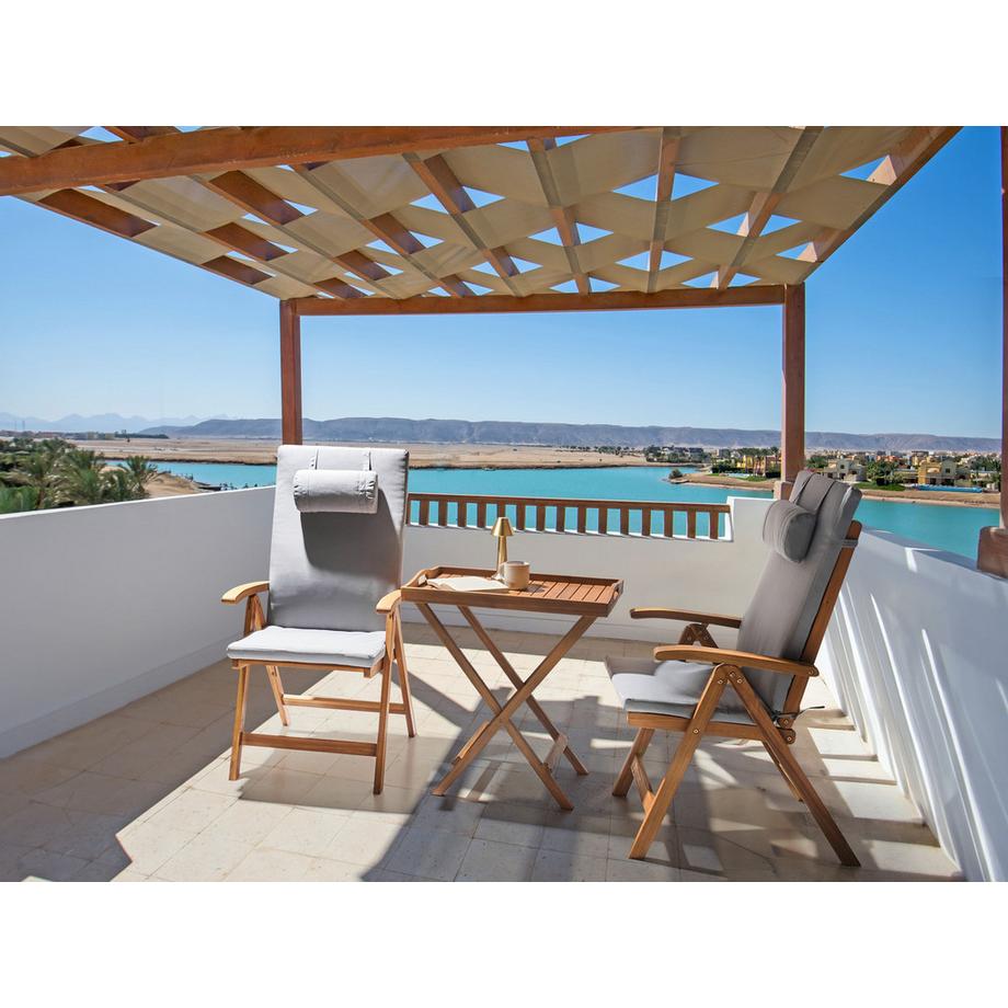 Beliani Set di 2 cuscini Schiena/Seduta en Poliestere Moderno JAVA/AMANTEA PREMIUM  