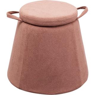 KARE Design Tabouret Thimble Storage rose rond 51  