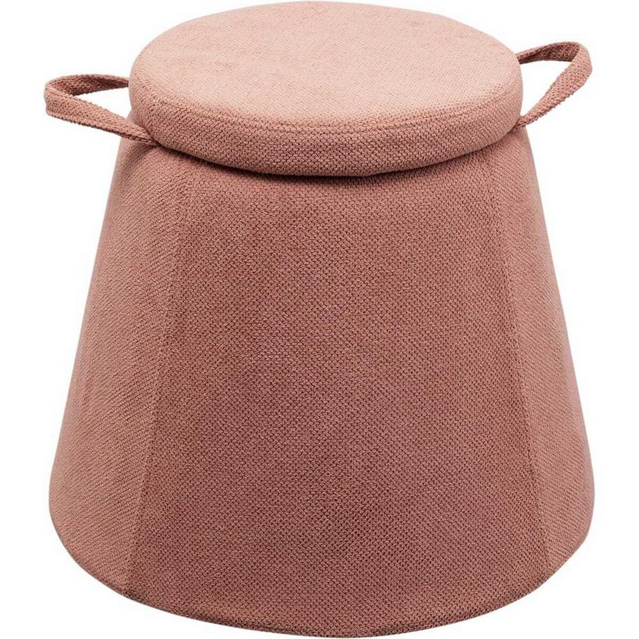 Hocker Thimble Storage pink rund 51