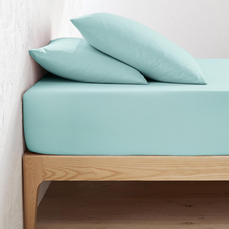 Drap housse uni coton bio