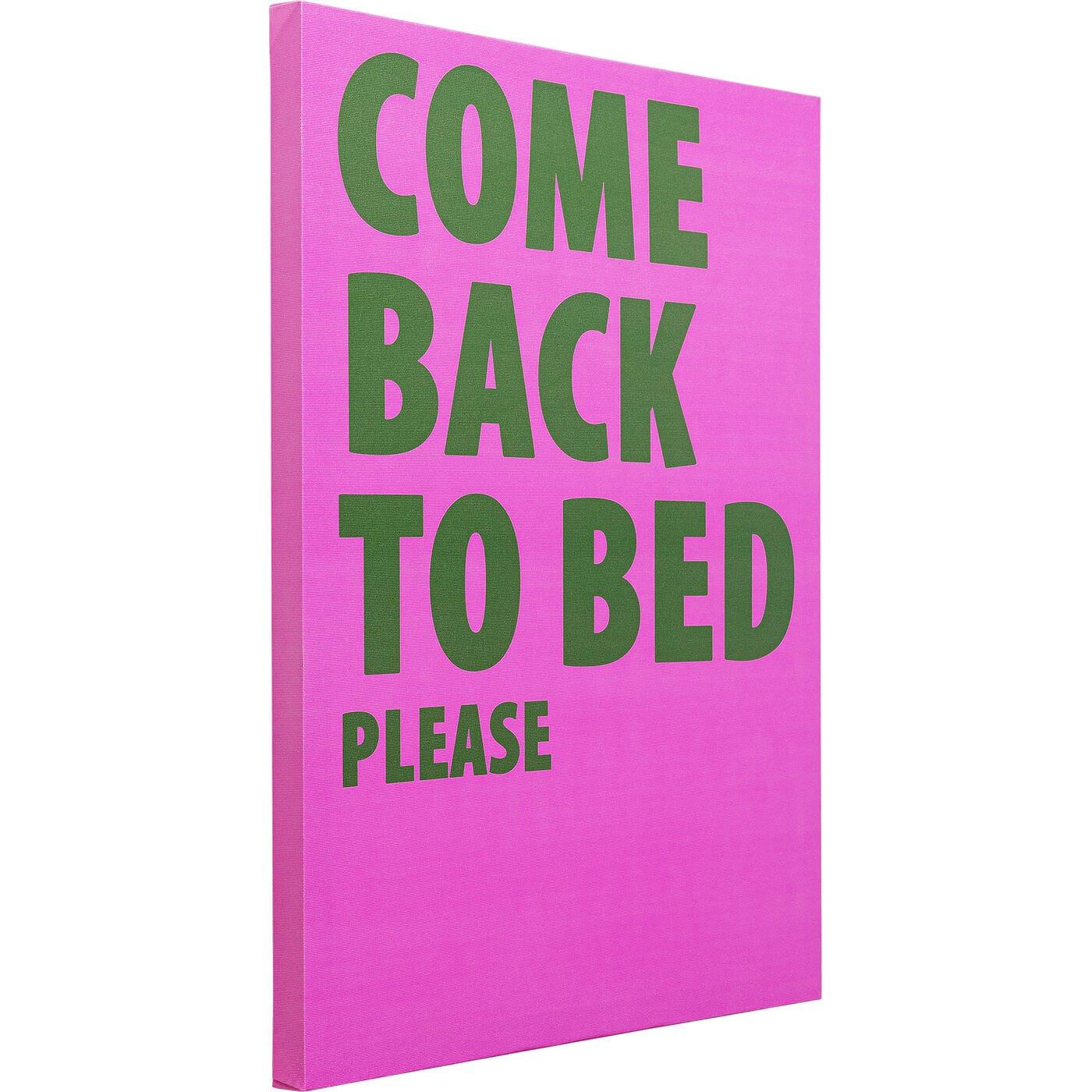 KARE Design Gerahmtes Bild Come Back To Bed 40x50  