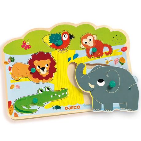 Djeco  Puzzle Baobab mit Sound (6Teile) 